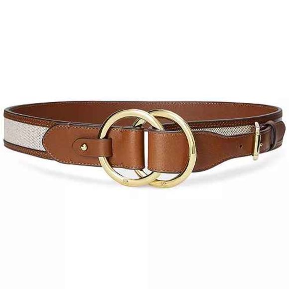 Canvas & Leather Bend-Back Belt - Picture 1 of 5